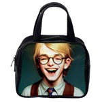 Schooboy With Glasses Classic Handbag (One Side)