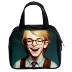 Schooboy With Glasses Classic Handbag (Two Sides)