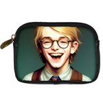 Schooboy With Glasses Digital Camera Leather Case
