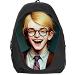 Schooboy With Glasses Backpack Bag