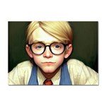 Schooboy With Glasses 2 Sticker A4 (10 pack)