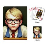 Schooboy With Glasses 2 Playing Cards Single Design (Rectangle)