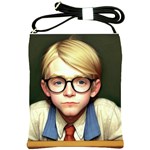 Schooboy With Glasses 2 Shoulder Sling Bag