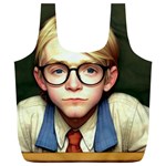 Schooboy With Glasses 2 Full Print Recycle Bag (XL)