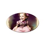 Cute Adorable Victorian Gothic Girl 17 Sticker Oval (100 pack)
