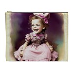 Cute Adorable Victorian Gothic Girl 17 Cosmetic Bag (XL)