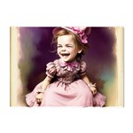 Cute Adorable Victorian Gothic Girl 17 Crystal Sticker (A4)