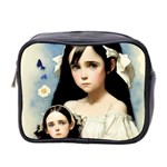 Victorian Girl With Long Black Hair And Doll Mini Toiletries Bag (Two Sides)