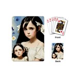 Victorian Girl With Long Black Hair And Doll Playing Cards Single Design (Mini)