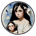 Victorian Girl With Long Black Hair And Doll Wireless Fast Charger(Black)