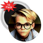 Schooboy With Glasses 4 3  Magnets (10 pack) 