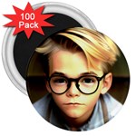 Schooboy With Glasses 4 3  Magnets (100 pack)