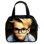 Schooboy With Glasses 4 Classic Handbag (Two Sides)