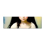 Victorian Girl With Long Black Hair 2 Sticker Bumper (100 pack)