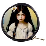 Victorian Girl With Long Black Hair 2 Mini Makeup Bag