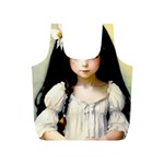 Victorian Girl With Long Black Hair 2 Full Print Recycle Bag (S)