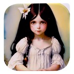 Victorian Girl With Long Black Hair 2 Stacked food storage container