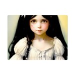 Victorian Girl With Long Black Hair 2 Premium Plush Fleece Blanket (Mini)