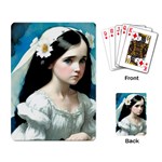 Victorian Girl With Long Black Hair 3 Playing Cards Single Design (Rectangle)