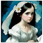Victorian Girl With Long Black Hair 3 Canvas 16  x 16 