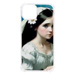 Victorian Girl With Long Black Hair 3 iPhone 13 TPU UV Print Case