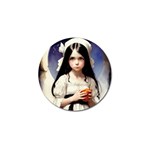 Victorian Girl With Long Black Hair Golf Ball Marker (4 pack)