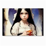 Victorian Girl With Long Black Hair Postcard 4 x 6  (Pkg of 10)