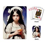 Victorian Girl With Long Black Hair Playing Cards Single Design (Rectangle)