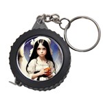 Victorian Girl With Long Black Hair Measuring Tape