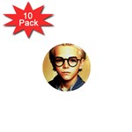 Schooboy With Glasses 5 1  Mini Magnet (10 pack) 