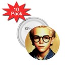 Schooboy With Glasses 5 1.75  Buttons (10 pack)