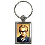 Schooboy With Glasses 5 Key Chain (Rectangle)