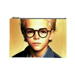 Schooboy With Glasses 5 Cosmetic Bag (Large)