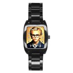 Schooboy With Glasses 5 Stainless Steel Barrel Watch