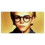 Schooboy With Glasses 5 Banner and Sign 4  x 2 