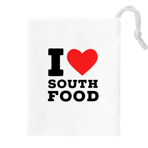 I love south food Drawstring Pouch (5XL) from UrbanLoad.com Front