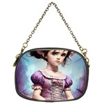 Cute Adorable Victorian Gothic Girl 18 Chain Purse (One Side)