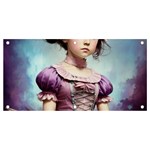Cute Adorable Victorian Gothic Girl 18 Banner and Sign 4  x 2 