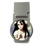 Victorian Girl And A Daisy Money Clips (Round) 