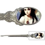 Victorian Girl And A Daisy Letter Opener