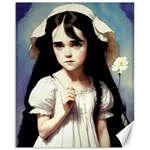 Victorian Girl And A Daisy Canvas 16  x 20 