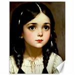 Victorian Girl With Long Black Hair 7 Canvas 18  x 24 