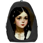 Victorian Girl With Long Black Hair 7 Backpack Bag