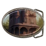 Victorian House In The Lake By The Woods Belt Buckles