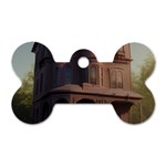 Victorian House In The Lake By The Woods Dog Tag Bone (Two Sides)