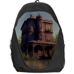 Victorian House In The Lake By The Woods Backpack Bag