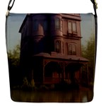 Victorian House In The Lake By The Woods Flap Closure Messenger Bag (S)