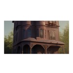 Victorian House In The Lake By The Woods Satin Wrap 35  x 70 