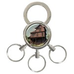 Victorian House In The Oregon Woods 3-Ring Key Chain