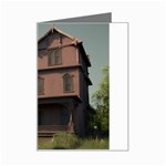 Victorian House In The Oregon Woods Mini Greeting Card